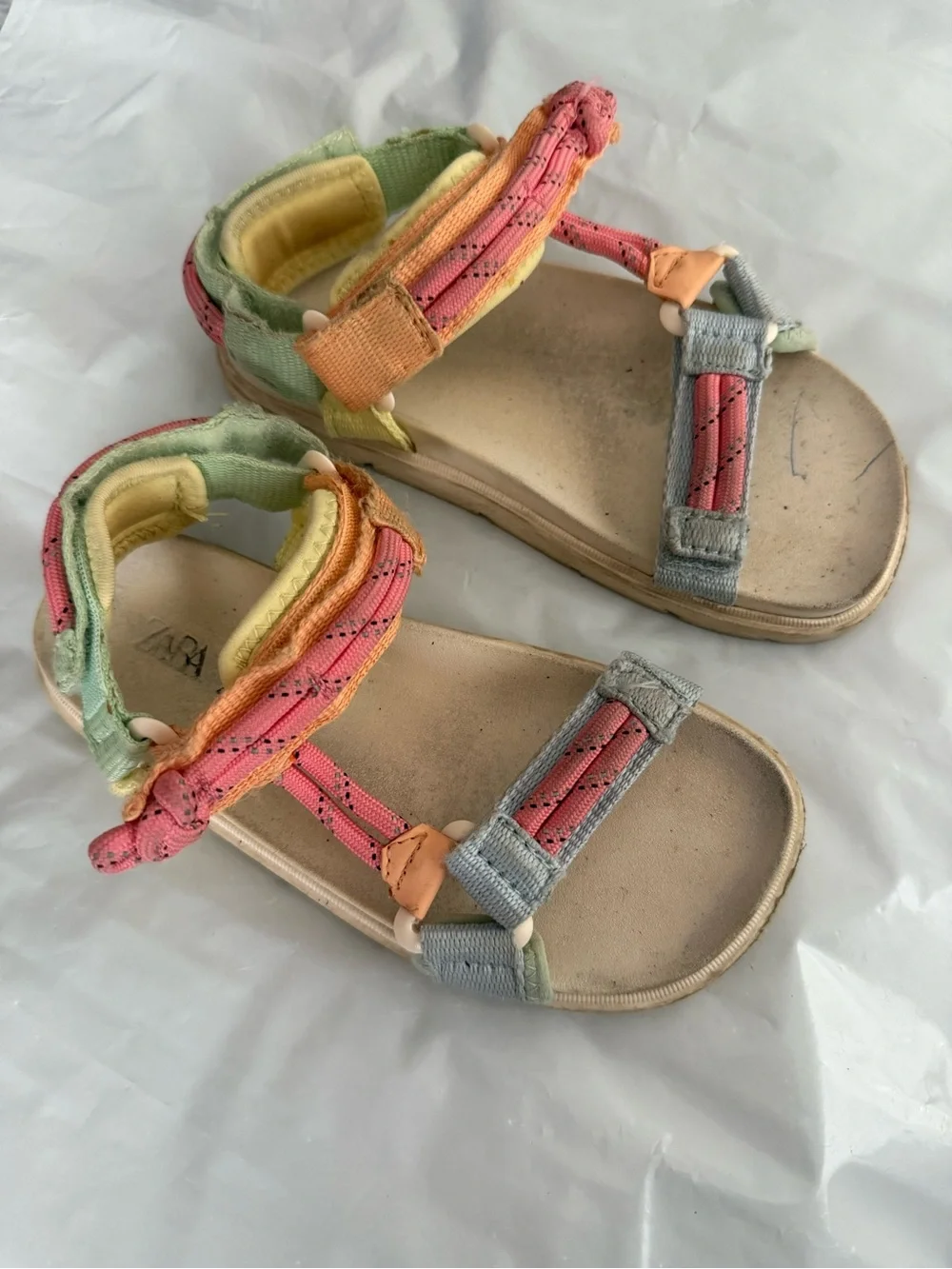 Kids Multi-Color Comfort Strap Sandals 10,5 SIZE